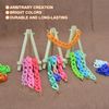 Sourcing Map 400Pcs Acrylic Chain Linking Rings, Link Connectors, 8 Colors