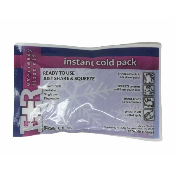 5 Packs Of EVER READY Calcium AMMONIA NITRATE INSTANT COLD ICE PACKS 4.5" X 7"