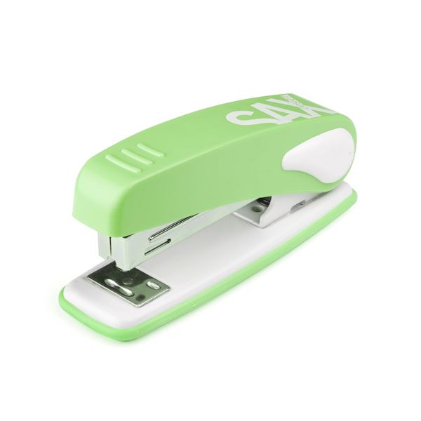 Stapler SAX 239 Design, capacity 25 sheets, display, light green