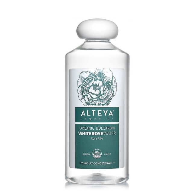 Bulgarian White Rose Water (Rosa Alba) - 100% Pure USDA Certified Organic - 17 Fluid Ounces