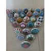 12 x Mix Vintage Look Flower Ceramic Knobs Door Handle Cupboard Drawer Cupboard Pull KNOBSWORLD Mandala Design