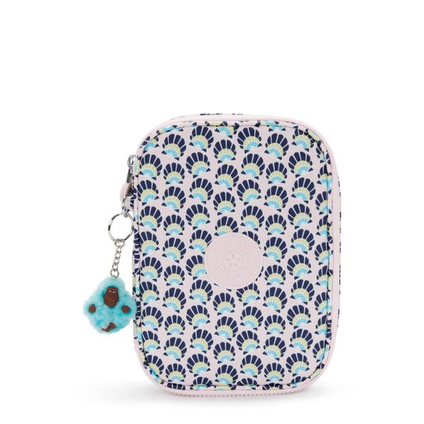 Kipling 100 PENS Large pencase, Pouches, Cases, Geo Shell (Blue)