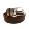 Olata Children’s Elasticated Belt with Silver Buckle (1-6 Years). Brown