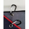 3 Pack Tri-fold Golf Towel Premium Microfiber Fabric Waffle Carabiner Hook 
