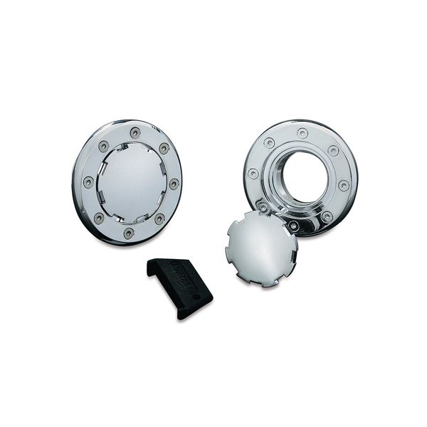 Kuryakyn Non-Vented Flush Mount Gas Cap - Left Hand Thread 8310