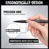Curved Brow Pen,Microblading Eyebrow Pencil (Brown)