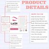 NailSlowee Lash Shampoo Label Stickers for Bottle, 50pcs Personalized Stickers (C)