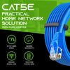 GearIT 20-Pack, Cat5e Ethernet Patch Cable 3 Feet - Snagless RJ45 Computer LAN Network Cord, Blue