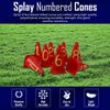 Numbered drilled cones (Set of 10 cones - Red)