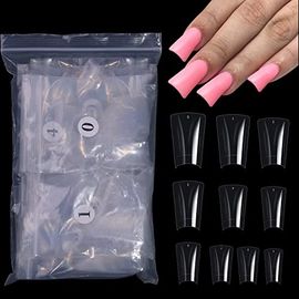 CHANGAR 500 pcs Duck Feet Style Nail Tips Clear Duck Feet Fan Flare Na –  EveryMarket