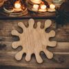 Splash Placemat Set - Wood 4 Placemats Large 38cm Walnut