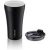 Sttoke Leakproof Ceramic Reusable Coffee Cup 12 oz - Luxe Black
