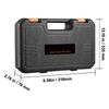 Impact Sockets Set 23pcs 6-Point 1/2in Drive Bit Ratchet Tool Kit Case