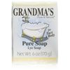 Grandma's Pure Lye Soap Bar - Unscented Face & Body Wash Cleans with No Detergens, Dyes & Fragrances - 6 Ounce (Pack of 1) - 60018