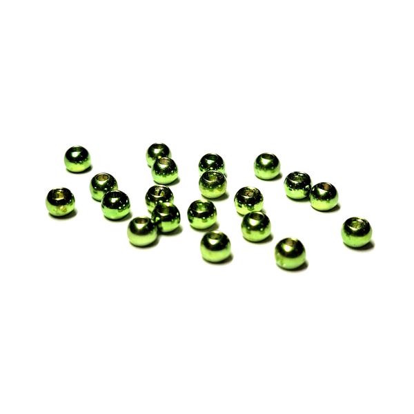 BRASS FLY TYING BEADS - 3.2mm - MET. OLIVE - 10 Pc - Fly Tying Materials - NEW
