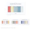 Monolike Color Palette Sticky Grid 500 A Set 4p - 30 Sheets Per Design, Sticky Notes