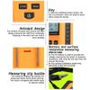 Surface Resistance Meter, Abuycs LCD Handheld Earth Resistance Tester Measuring Instrument Static Detector High-Precision Digital Electrostatic Analyzer