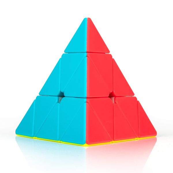 Stickerless Pyraminx Speed Cube – Smooth Turning Magic Pyramid Puzzle for Kids & Adults