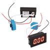Current Meter, DC Ammeter with Hall Sensor LED Digital Display 50A High Accuracy Current Gauge for Vehicles