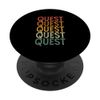 Retro Individueller Vorname Name Quest PopSockets mit austauschbarem PopGrip