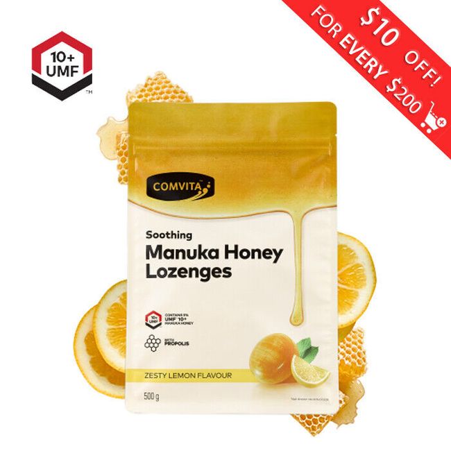 Comvita Manuka Honey Lozenges 500g - Lemon & Honey Lozenges