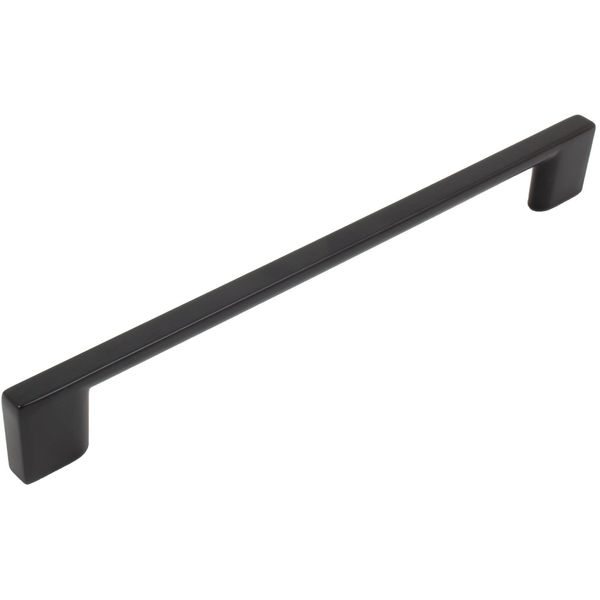 Jetstream Cabinet Pull, 192 Millimeters, Matte Black by Stone Harbor Hardware