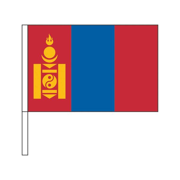 TOSPA Mongolian Flag Cheering Hand Flag SF 20x30cm Polyester