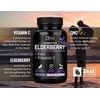 Zeal Naturals Max Strength Elderberry Capsules + Zinc + Vitamin C | 500mg for Immune System Support with Black Sambucus Elderberry | 100 Count | 3-in-1 Immune Support for Adults