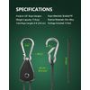 Versatile Adjustable Rope Hanger 4-Pack - Perfect for Plants & Equipment