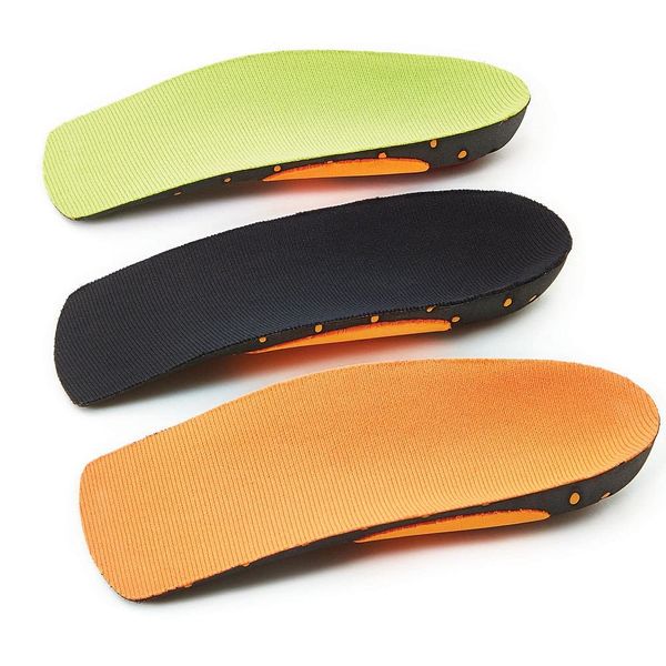 Orthotic Plantar Fasciitis Insoles Pack of 3 Multicoloured (M (7-8))