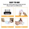200 PK Koala Printable Clear Vinyl Sticker Paper for LASER Printer Waterproof