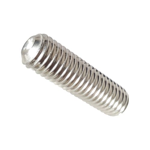 10-24 x 1 Socket Set Screws, Full Thread, Allen Socket Drive, Stainless Steel 18-8, Bright Finish, Cup Point, Quantity 50 Pieces by Fastenere