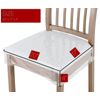 Clear PVC Chair Cover Protector 20W x 17D x 4H Durable Adjustable Straps