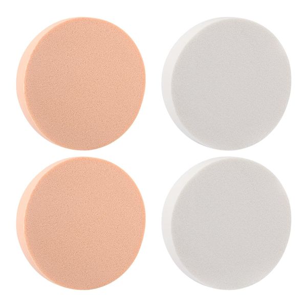 melebellot 4er-Pack Make-Up-Schwamm, Make-Up-Schwamm Für Foundation, Runder Schwamm, Waschbarer Puder Für Flüssige Foundation, Creme Und Gepresster Puder