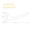 5 x TruMAX K2 Gutter Bracket C8043 Conservatory Guttering Replacement - Brown