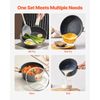VEVOR 17 Piece Pots and Pans Set Granite Nonstick Kitchen Cookware Induction