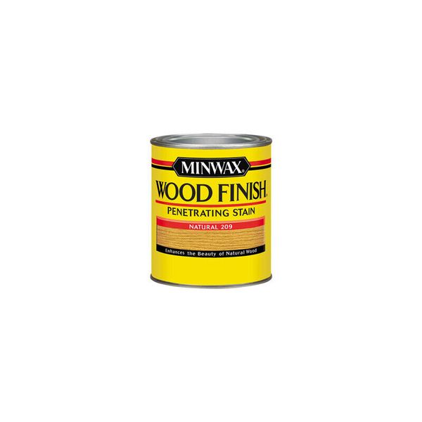 Minwax 220904444 Natural 150 sq. ft. Coverage Wood Stain 0.5 Pint (Pack of 4)