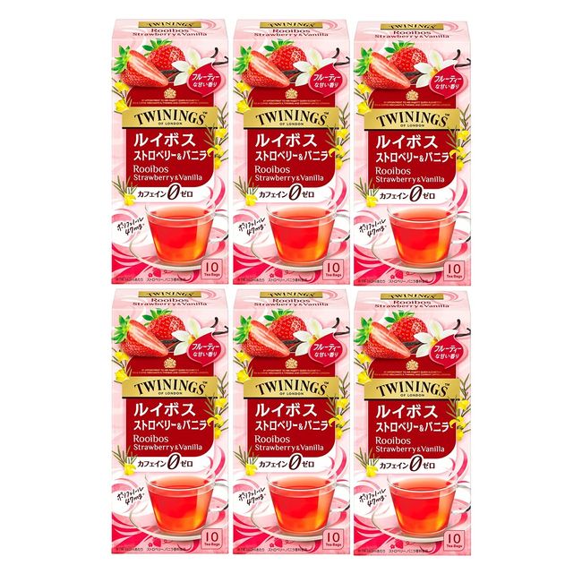 Twining Rooibos Strawberry & Vanilla 10 P x 6 Packs