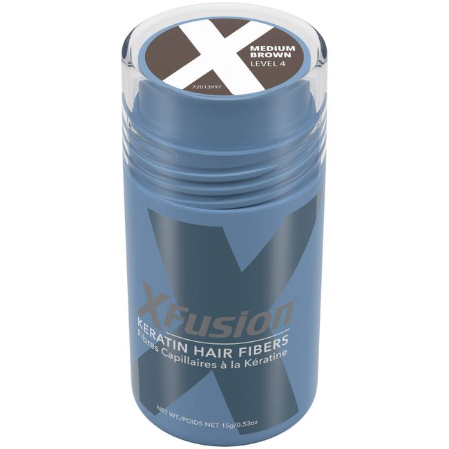 XFusion Keratin Hair Fibers - Medium Brown (15G)