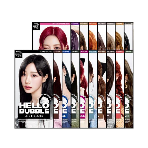 Mise en scene New Hello Bubble Hair Dye 100g x 2 (color selection)