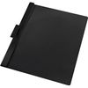 indigo® A4 Side Lock Clip File - 30 Sheets (Black, Pack of 25)