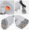 WANGCL Servo Motor Compatible for Lego 88004 Steering Motor Function Power Function Accessories with 15 Fixed Positions