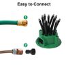 2x 360° Automatic Garden Lawn Sprinkler Set Multi-Head Rotating Irrigation Tool