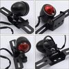 Biqing Motorcycle License Plate Holder Angle Adjustable Motorcycle Tail Lamp Remodeling Black Coating Rust Proof