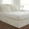 FRESH IDEAS Poplin Tailored 2-Pack Pillow Sham, King, Ivory