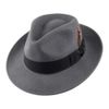 Jaxon & James Crushable C-Crown Wool Felt Fedora Hat - Grey S