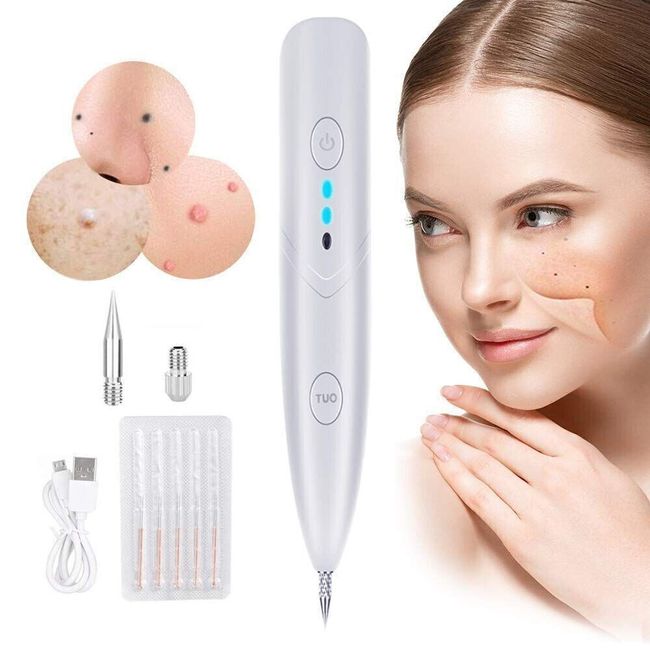 Skin Tag Remover Warts Eliminator LCD Plasma Pen Electric Laser Cauterizer Kit