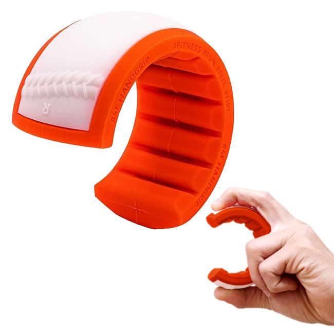 DoKDoK 4F HANDGRIP 強度選択 14~22kg ボール投げに必要な筋トレ握力の強化 トレーニング (14kg(Orange))