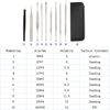 9Pcs Blackhead Extractor Remover Tool Kit Set Face Facial Pore Cleanser Face