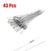 sourcingmap 43pcs Silver Tone 155mm Length Brake Throttle Return Spring for Motorcycle Car